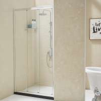 Entop  Good quality 3  sliding tempered glass aluminum alloy shower door frame enclosure shower room 1200x1850MM at sale