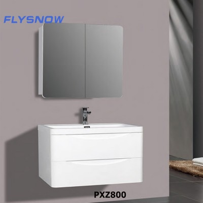 China waterproof vanity plastic pvc bathroom cabinet