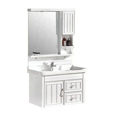 indian PVC cabinet plastic bathroom vanities sets