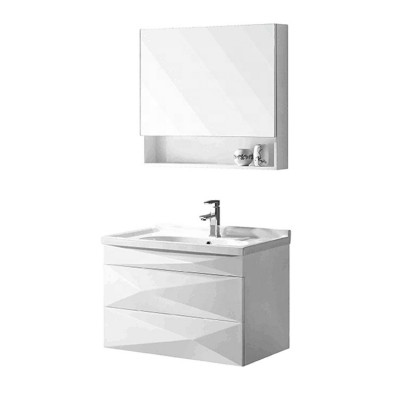 Flysnow mirrored PVC bathroom sink sets bathroom vanity philippines vanity cabinet